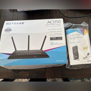 NETGEAR AC1750 Smart WiFi Router - Black & High Speed Cable Modem